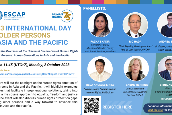 International Day of Older Persons in Asia and the Pacific, 2023