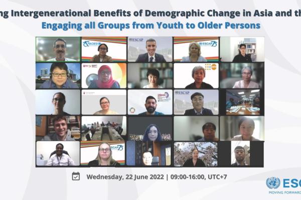 Harnessing Intergenerational Benefits of Demographic Change in Asia and the Pacific: Engaging all Groups from Youth to Older Persons