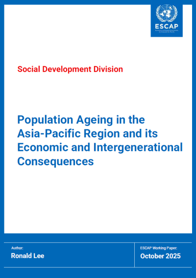 Population Ageing in the Asia-Pacific Region and its Economic and Intergenerational Consequences